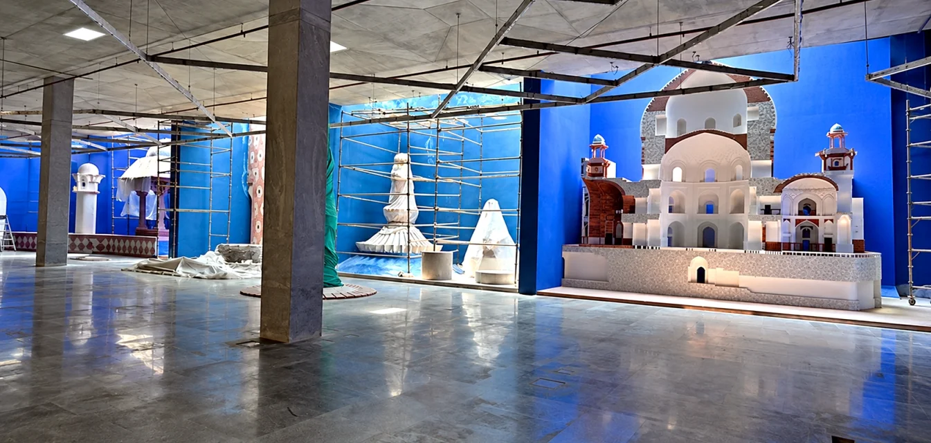 View of the conservation gallery, part of Humayun’s Tomb Site Museum
