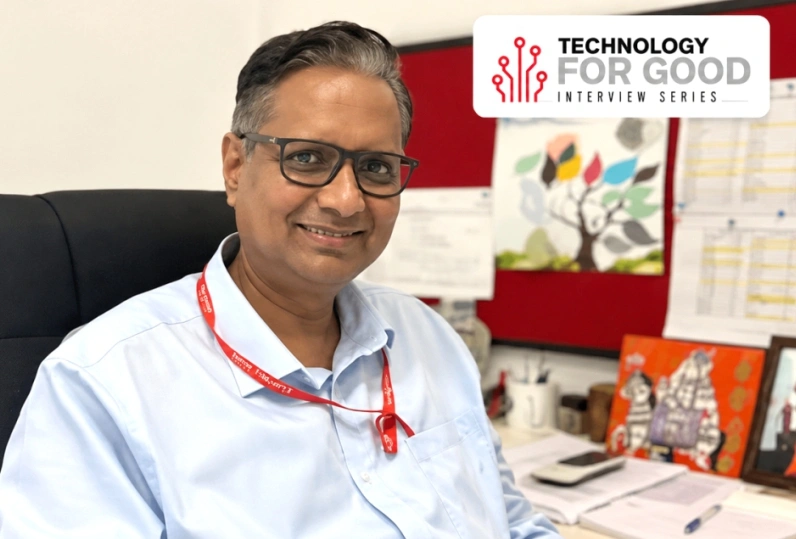 Healthcare innovator discussing low-cost medical devices