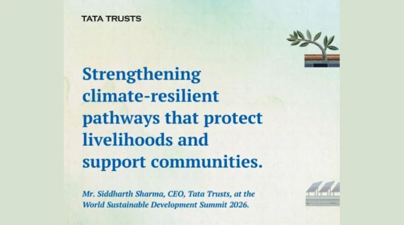 Mr. Siddharth Sharma, CEO, Tata Trusts, at the World Sustainable Development Summit | Tata Trusts