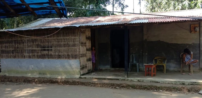 Munmuni's house in Joriguri, Tinsukia district