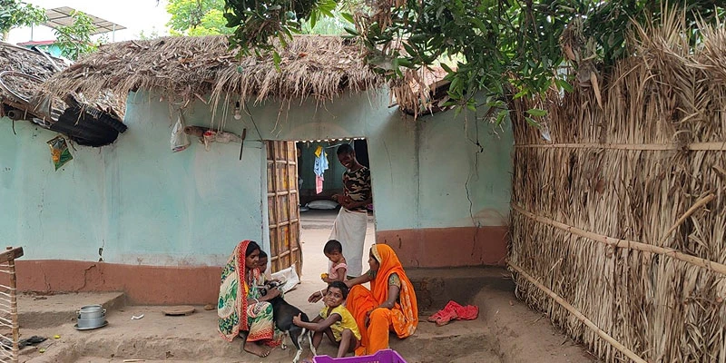 Rekha Devi spending time with her family 